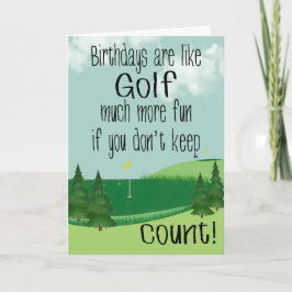 Tarjeta de cumpleaños de Humor para el Campo de Go