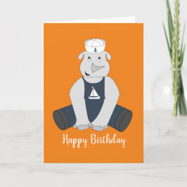 Tarjeta de cumpleaños de illusima Sailor Rhino Nar