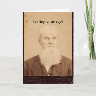 Tarjeta de cumpleaños de imagen vintage