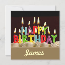 TARJETA DE CUMPLEAÑOS DE IMPRESIÓN DE ALTA DEFINIC