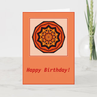 Tarjeta de cumpleaños de inner Sun Passion Mandala
