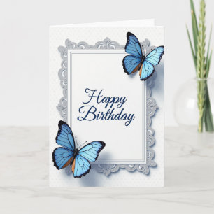 Tarjeta de cumpleaños de insecto con encaje
