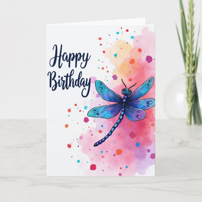Tarjeta de cumpleaños de insecto dulce (Anverso)