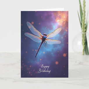 Tarjeta de cumpleaños de insecto iridiscente
