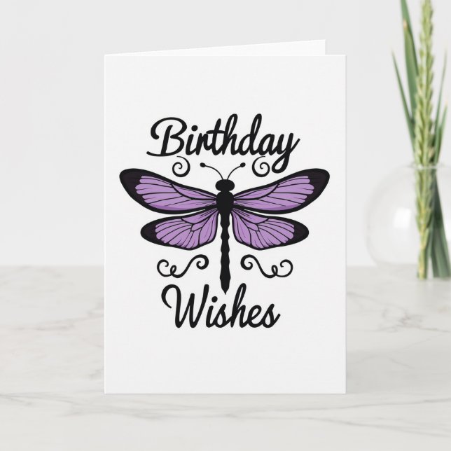 Tarjeta de cumpleaños de insecto ornamental alegre (Anverso)