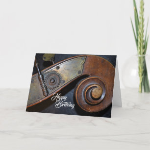Tarjeta de cumpleaños de instrumentos musicales
