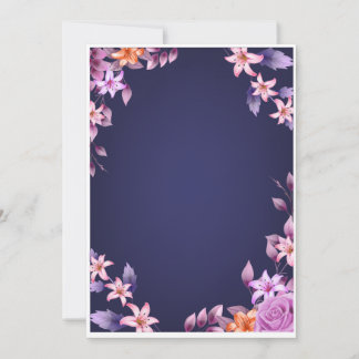 Tarjeta de cumpleaños de invitación de boda