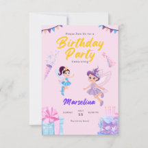 Tarjeta de cumpleaños de invitaciones y invitacion