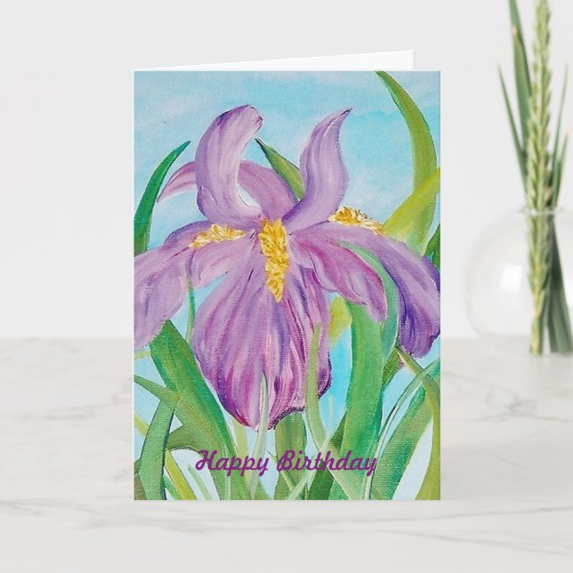 Tarjeta de cumpleaños de Iris (Anverso)