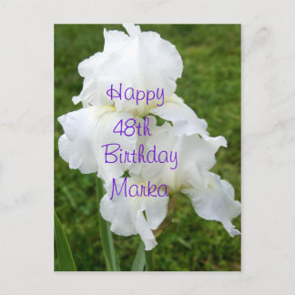 Tarjeta de cumpleaños de Iris Rebloomer - personal