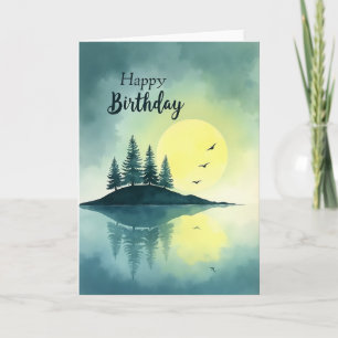Tarjeta de cumpleaños de Isla Alegre