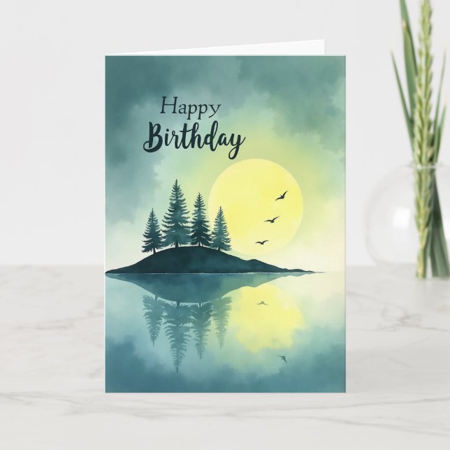 Tarjeta de cumpleaños de Isla Alegre (Anverso)