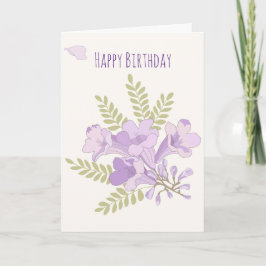 Tarjeta de cumpleaños de Jacaranda australiana