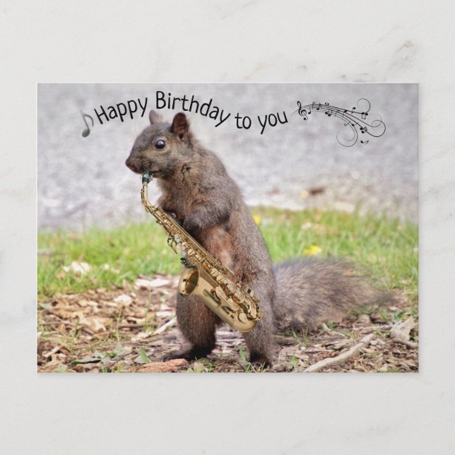 Tarjeta de cumpleaños de jazz para mí (Anverso)