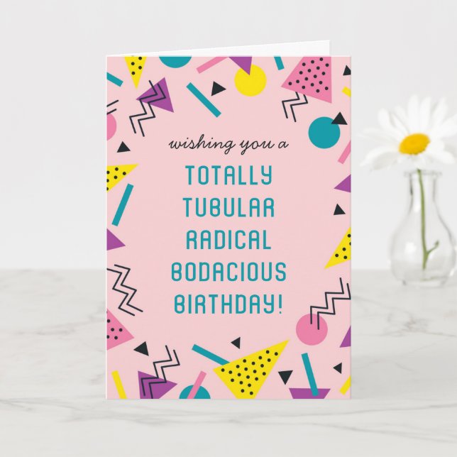 Tarjeta de cumpleaños de jerga retro divertida de  (Planta pequeña)