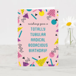 Tarjeta de cumpleaños de jerga retro divertida de