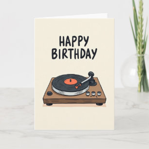 Tarjeta de cumpleaños de jugador retro