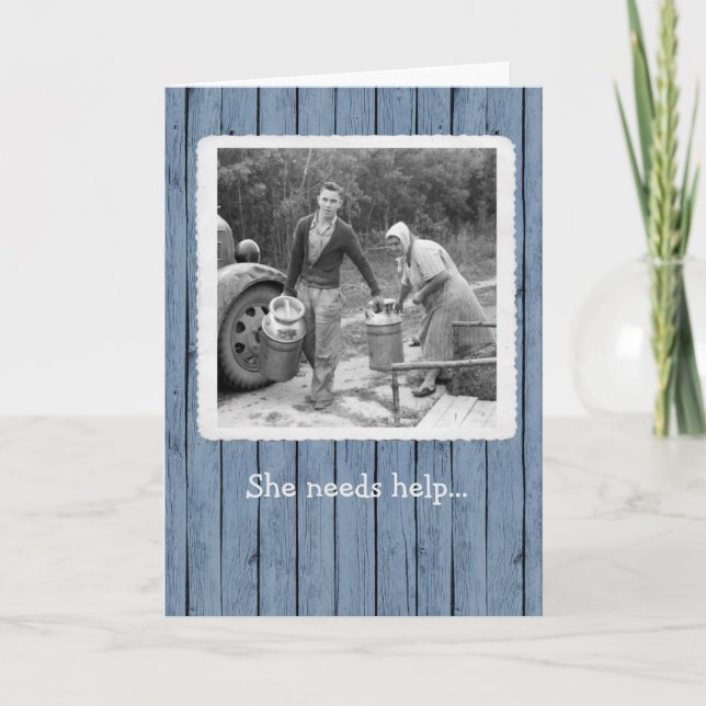 Tarjeta de cumpleaños de jugos de leche (Anverso)