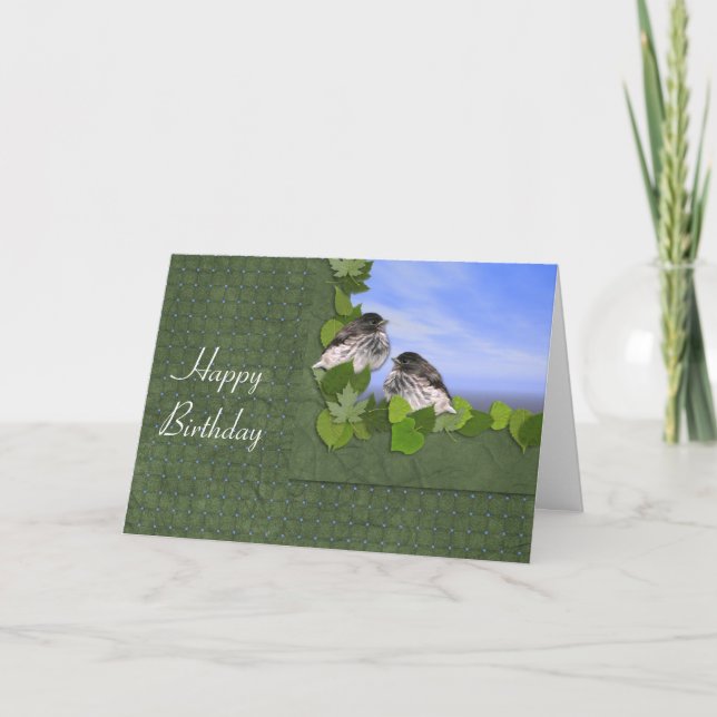 Tarjeta de cumpleaños de Junco (Anverso)