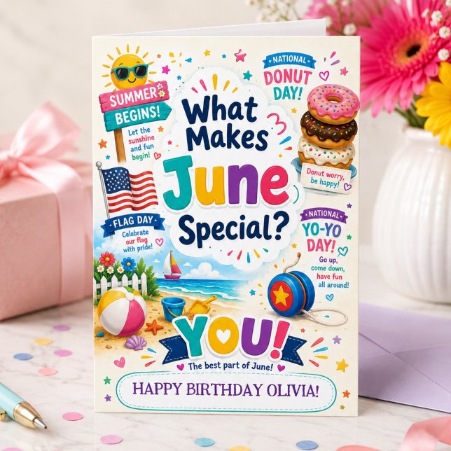 Tarjeta de cumpleaños de junio para niñas con nomb (Subido por el creador)