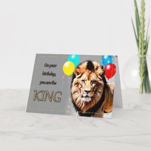 Tarjeta de cumpleaños de King Boy gobernante