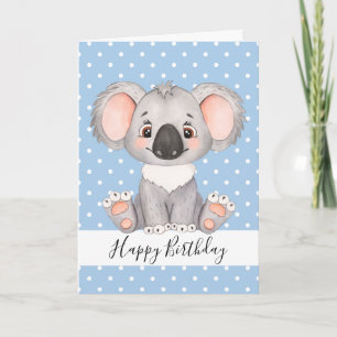 Tarjeta de cumpleaños de Koala