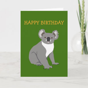 Tarjeta de cumpleaños de Koala