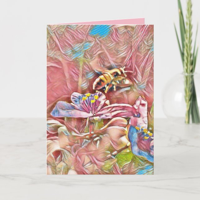 TARJETA DE CUMPLEAÑOS DE LA ABEJA (Anverso)