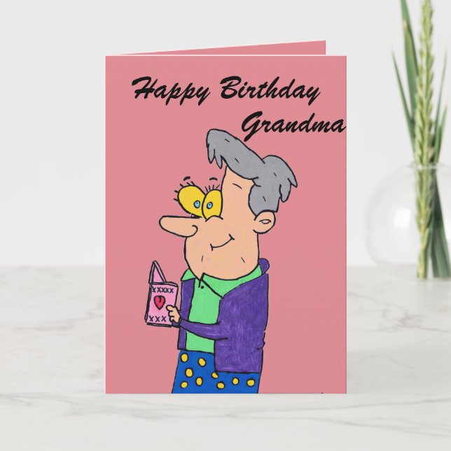 Tarjeta de cumpleaños de la abuela (Anverso)