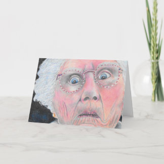 Tarjeta de cumpleaños de la anciana dama