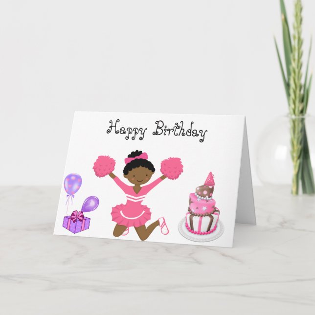 Tarjeta de cumpleaños de la animadora AA (Anverso)