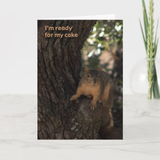 tarjeta de cumpleaños de la ardilla