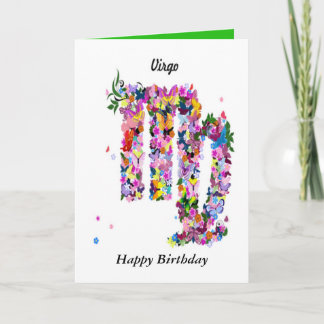 Tarjeta de cumpleaños de la astrología