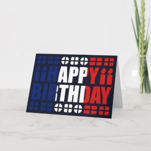 Tarjeta de cumpleaños de la bandera de Guyane
