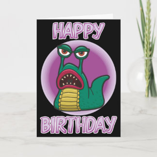 Tarjeta de cumpleaños de la barra del espacio del