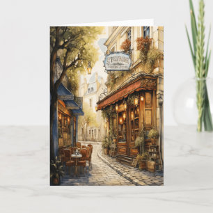 Tarjeta de cumpleaños de la calle italiana