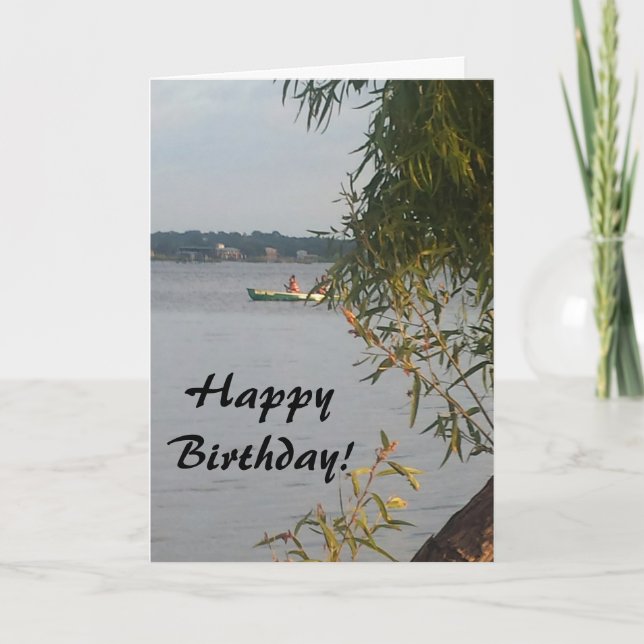 Tarjeta de cumpleaños de la canoa (Anverso)