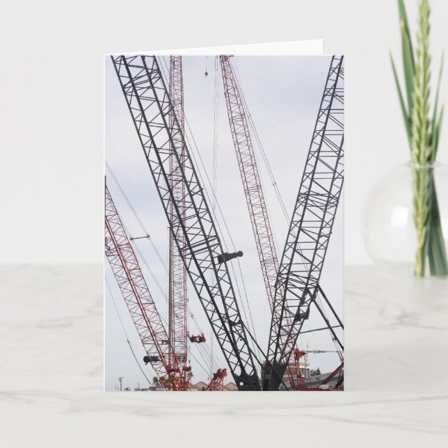 Tarjeta de cumpleaños de la construcción (Anverso)