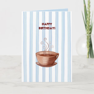 Tarjeta de cumpleaños de la Copa del Café