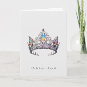 Tarjeta de cumpleaños de la Corona de Oro Birthsto