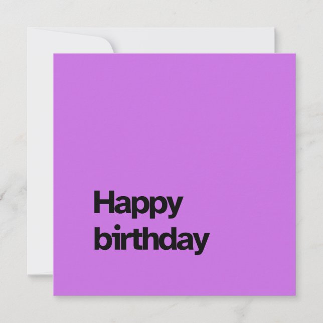 Tarjeta de cumpleaños de la cultura pop - tarjeta  (Anverso)