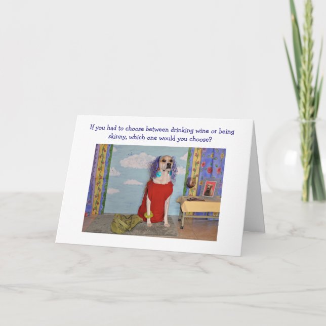 Tarjeta de cumpleaños de la diversión para el (Anverso)