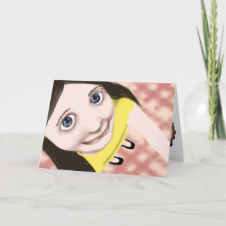 Tarjeta de cumpleaños de la empanada de Apple