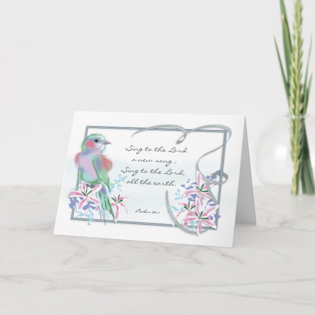 Tarjeta de cumpleaños de la escritura (Anverso)