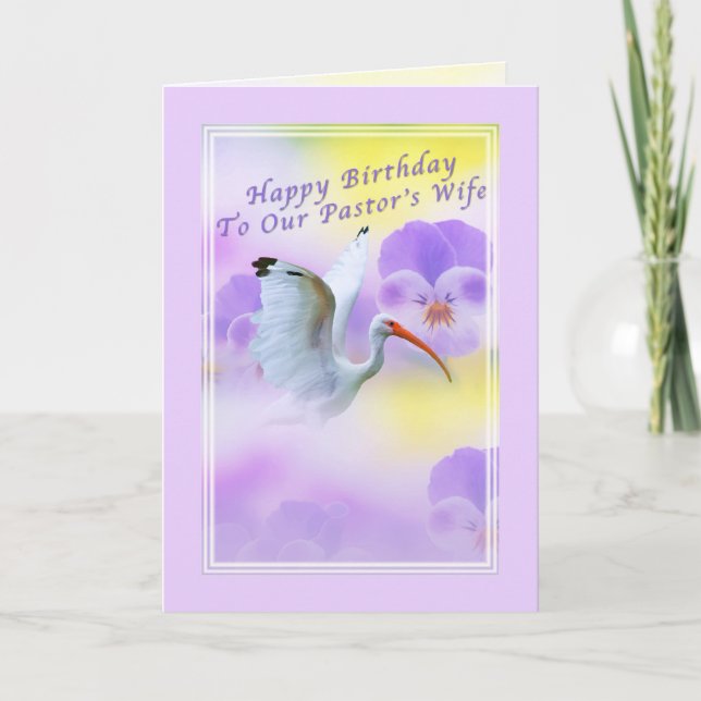 Tarjeta de cumpleaños de la esposa del pastor (Anverso)