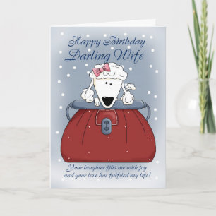 Tarjeta de cumpleaños de la esposa - Mascota de la