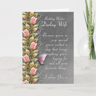 tarjeta de cumpleaños de la esposa - tarjeta de cu