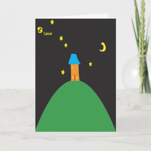 Tarjeta de cumpleaños de la estrella del cáncer