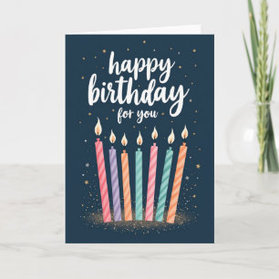 Tarjeta de cumpleaños de la estrella del crepúscul
