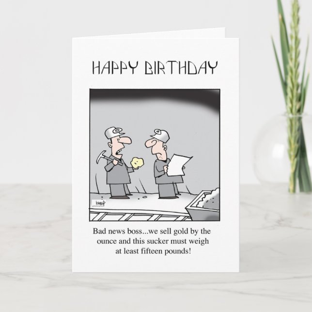 Tarjeta de cumpleaños de la explotación minera (Anverso)